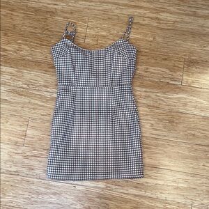 Gingham Checkered Strap Dress